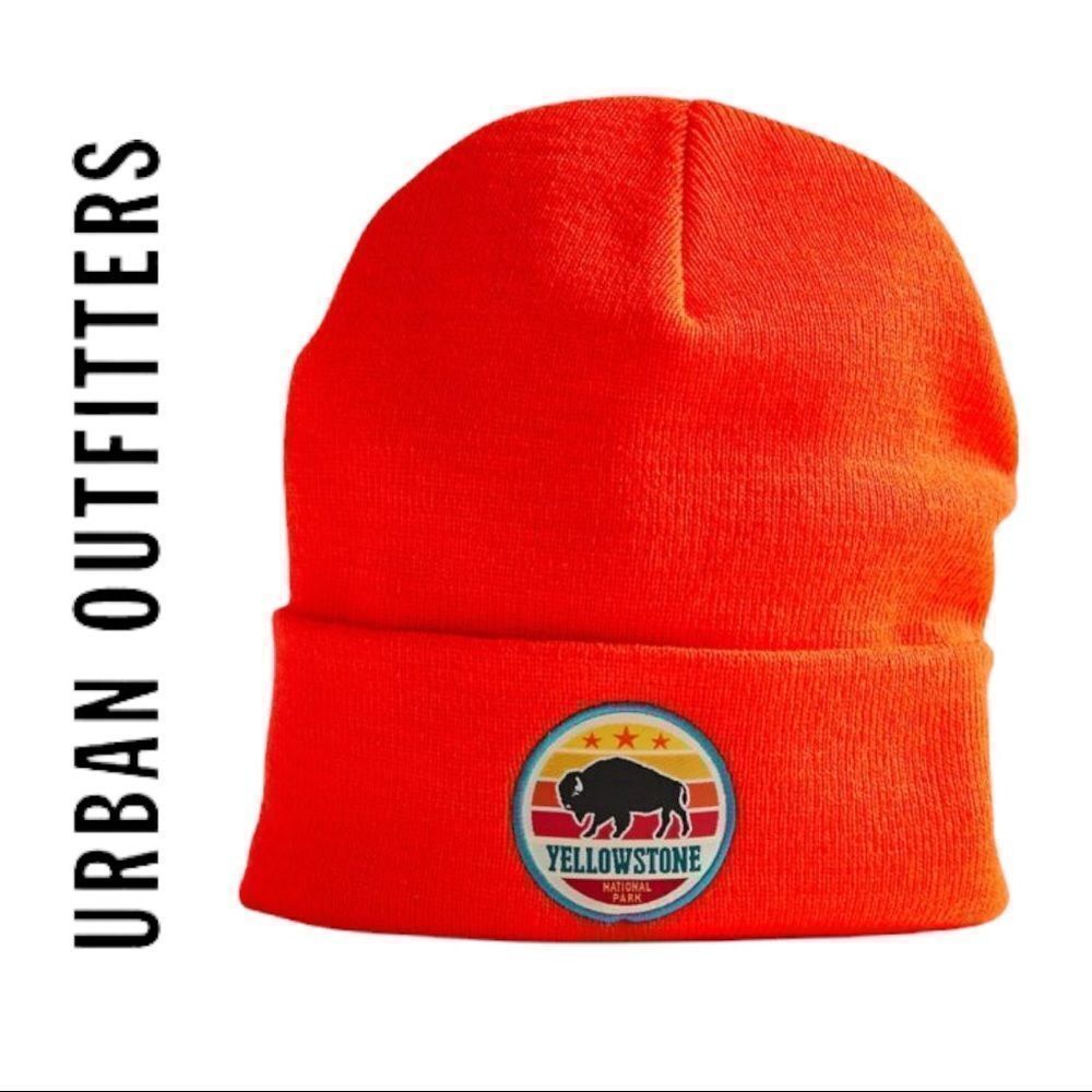 NEW National Park Foundation Yellowstone Neon Hat Beanie